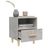 Tables de chevet 2 pcs Gris béton 40x35x47 cm 