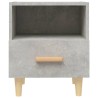 Tables de chevet 2 pcs Gris béton 40x35x47 cm 