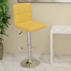 Tabouret de bar Jaune moutarde Tissu 