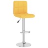 Tabouret de bar Jaune moutarde Tissu 