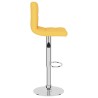 Tabouret de bar Jaune moutarde Tissu 