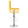 Tabouret de bar Jaune moutarde Tissu 