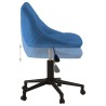 Chaise pivotante de salle à manger Bleu Velours 