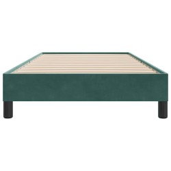 Sommier à lattes de lit sans matelas vert foncé 90x210 cm 