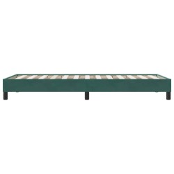 Sommier à lattes de lit sans matelas vert foncé 90x210 cm 