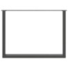 Pieds de table à manger en U 2 pièces Anthracite 100 x (72-73) cm Acier 