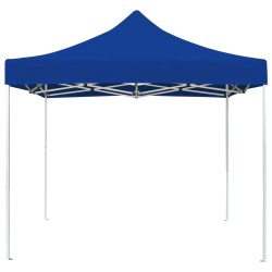 Tente de réception pliable Aluminium 2 x 2 m Bleu 