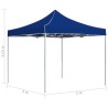 Tente de réception pliable Aluminium 2 x 2 m Bleu 