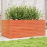 Jardinière cire marron 110x60x45,5 cm bois de pin massif 