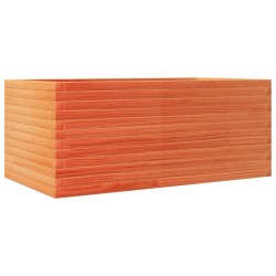 Jardinière cire marron 110x60x45,5 cm bois de pin massif 