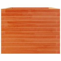 Jardinière cire marron 110x60x45,5 cm bois de pin massif 