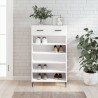 Armoire à chaussures blanc 60x35x105 cm bois d'ingénierie 