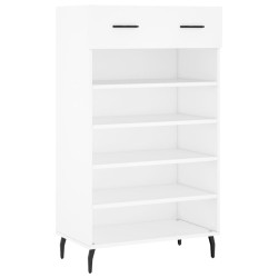 Armoire à chaussures blanc 60x35x105 cm bois d'ingénierie 