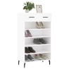 Armoire à chaussures blanc 60x35x105 cm bois d'ingénierie 