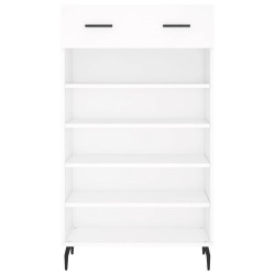 Armoire à chaussures blanc 60x35x105 cm bois d'ingénierie 