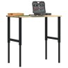 Établi 100x60x(71,5-98) cm bois de chêne massif 