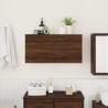 Armoire murale de bain chêne marron 80x25x40 cm bois ingénierie 
