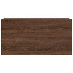 Armoire murale de bain chêne marron 80x25x40 cm bois ingénierie 