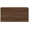 Armoire murale de bain chêne marron 80x25x40 cm bois ingénierie 