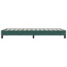 Cadre de lit sans matelas vert foncé 90x210 cm velours 