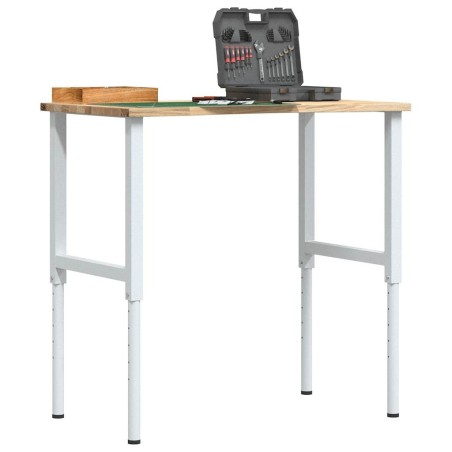 Établi 100x60x(71,5-98) cm bois de chêne massif 
