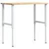 Établi 100x60x(71,5-98) cm bois de chêne massif 