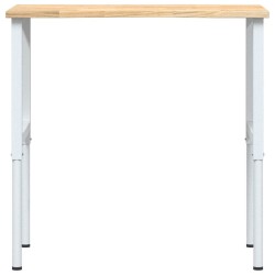 Établi 100x60x(71,5-98) cm bois de chêne massif 