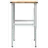 Établi 100x60x(71,5-98) cm bois de chêne massif 