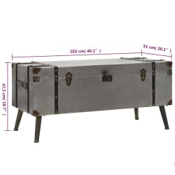 Table basse en bois d'ingénierie 102 x 51 x 47,5 cm 