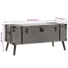 Table basse en bois d'ingénierie 102 x 51 x 47,5 cm 
