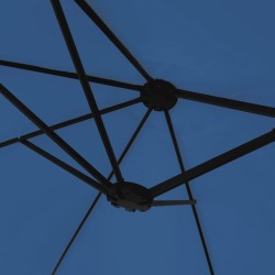 Parasol de jardin à double tête bleu azuré 449x245 cm 