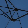 Parasol de jardin à double tête bleu azuré 449x245 cm 