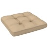 Pouf palette de jardin Bois de pin imprégné de blanc 