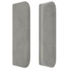Tête de lit avec oreilles gris clair 103x16x78/88 cm velours 