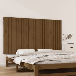 Tête de lit murale Marron miel 159,5x3x90 cm Bois massif de pin 