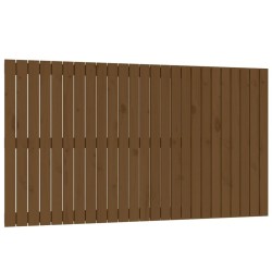 Tête de lit murale Marron miel 159,5x3x90 cm Bois massif de pin 