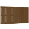 Tête de lit murale Marron miel 159,5x3x90 cm Bois massif de pin 