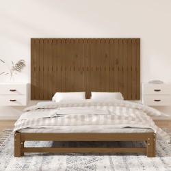 Tête de lit murale Marron miel 159,5x3x90 cm Bois massif de pin 