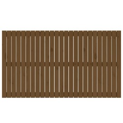 Tête de lit murale Marron miel 159,5x3x90 cm Bois massif de pin 