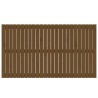Tête de lit murale Marron miel 159,5x3x90 cm Bois massif de pin 