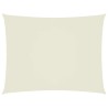 Voile de parasol tissu oxford rectangulaire 5x6 m crème 