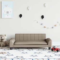 Canapé pour enfants cappuccino 90x53x30 cm similicuir 