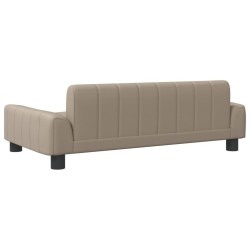 Canapé pour enfants cappuccino 90x53x30 cm similicuir 