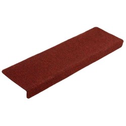 Tapis d'escalier autocollant 20 pcs rouge bordeaux 65x21x4 cm 