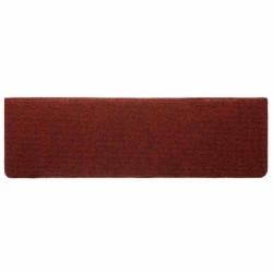 Tapis d'escalier autocollant 20 pcs rouge bordeaux 65x21x4 cm 