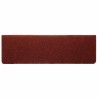 Tapis d'escalier autocollant 20 pcs rouge bordeaux 65x21x4 cm 