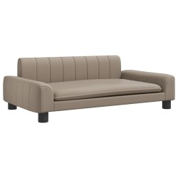 Lit pour chien cappuccino 90x53x30 cm similicuir 