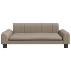 Lit pour chien cappuccino 90x53x30 cm similicuir 