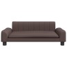 Lit pour chien marron 90x53x30 cm similicuir 