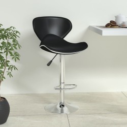 Tabouret de bar Noir Similicuir 